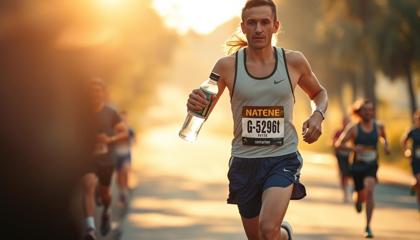 hidratarse en una media maratón