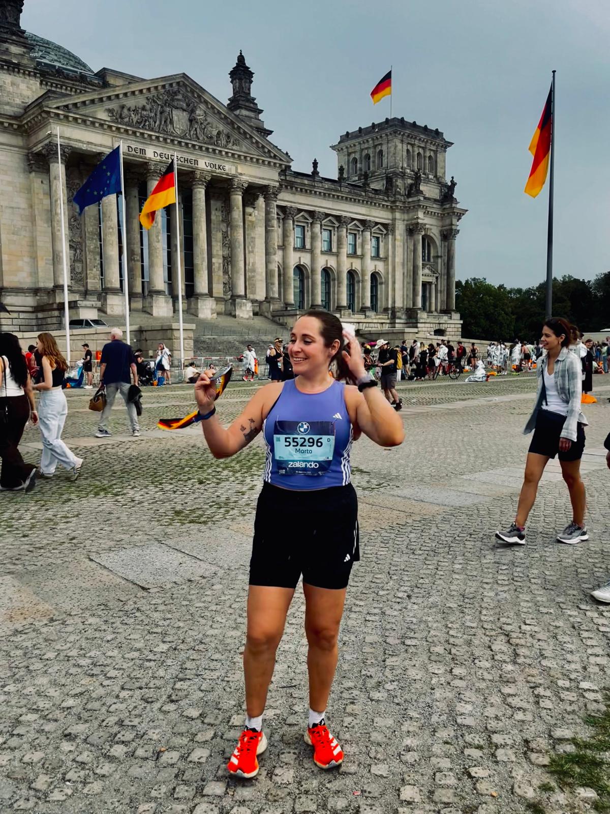 Marta @martabugatti disfrutando del running popular