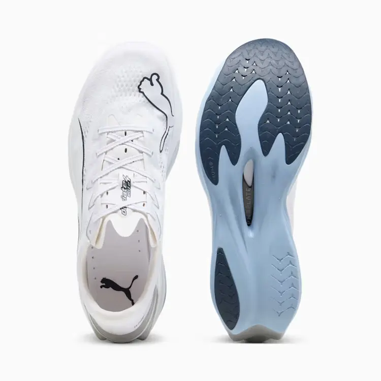 Vista superior y suela de las PUMA Deviate NITRO Elite 4